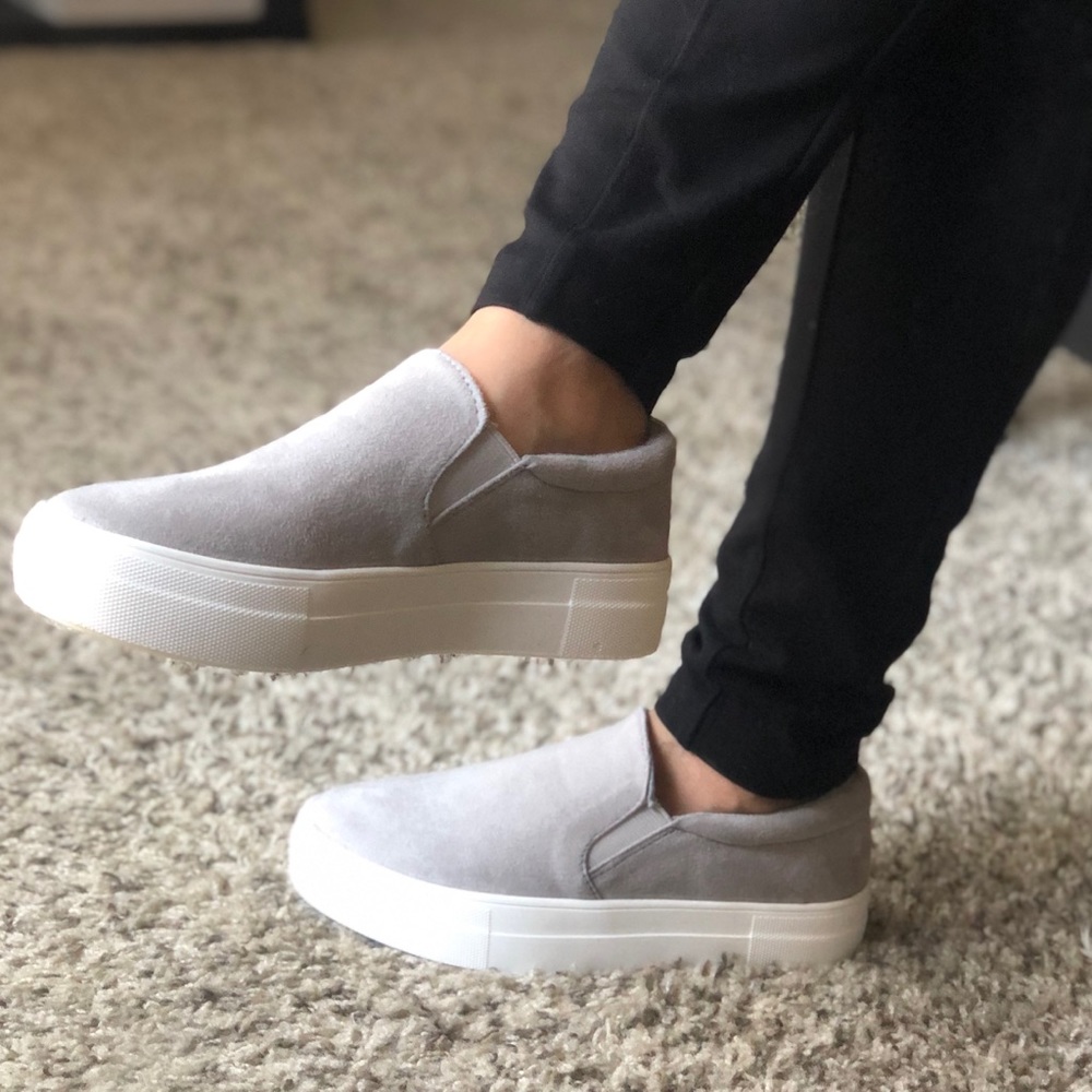 Cushioned  comfortable Platform slip on